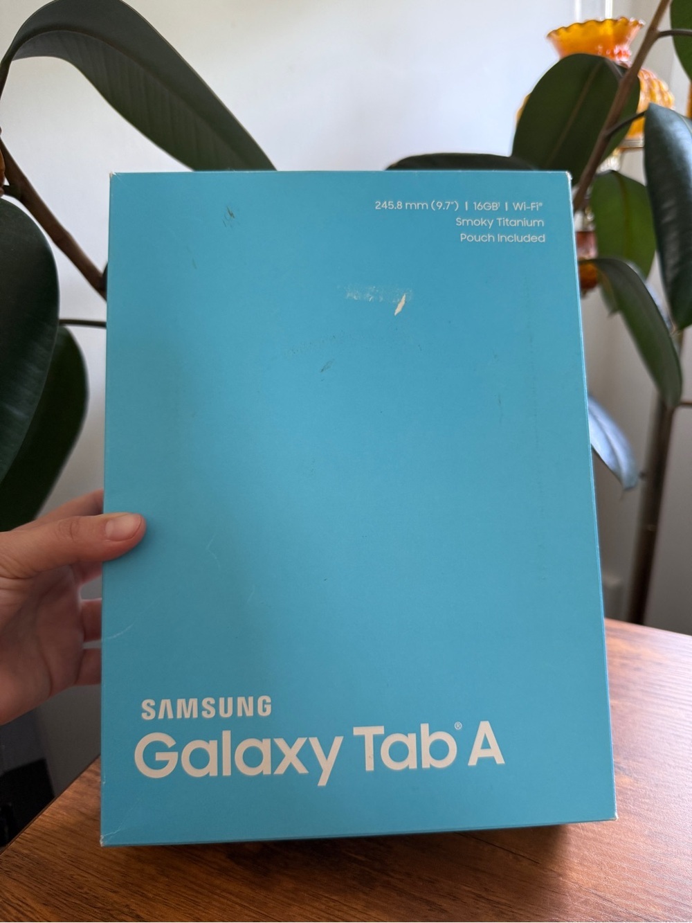 Samsung Galaxy Tab A with Black Smart Cover and Aqua Retail Box BOX ONLY - Picture 9 of 11